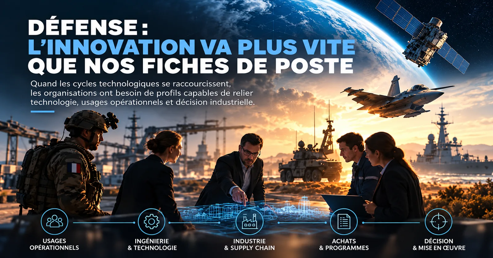 Illustration de l’article DÉFENSE : L’INNOVATION VA PLUS VITE QUE NOS FICHES DE POSTE